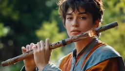 a person holding a wooden bat in his hand