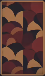 a photo of a rug with abstract circles