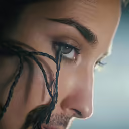 an attractive young man with thick hair and eyes