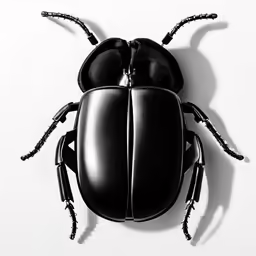 an insect is laying on the wall with a white background