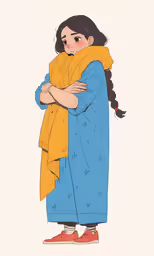 an illustration of a woman with her arms crossed