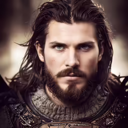 this is an image of a male in a warrior costume