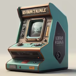 the electronic game kiroptune is green and gold