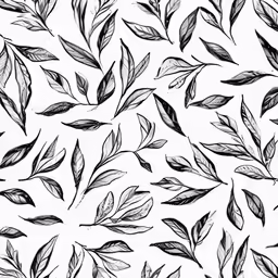 a leaf pattern that looks like a drawing