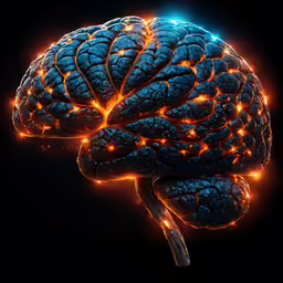 a futuristic representation of the brain and body