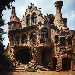 a castle like building in the middle of nowhere