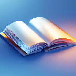 a open book sitting on top of a table