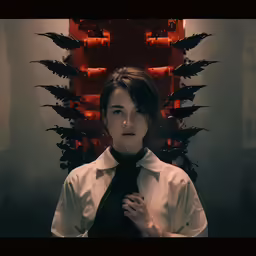 a man standing in front of a game of throne