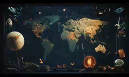 the map is shown in an image in the dark