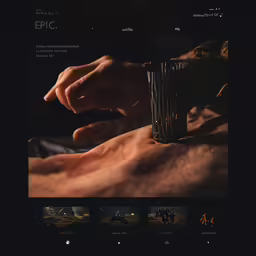 there is a web design created to look like it was just finished