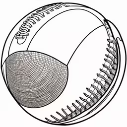 a sketch or drawing of a football,an illustration of a ball in a circle