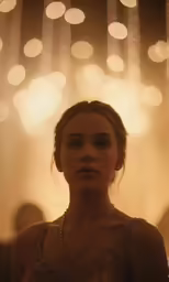 a beautiful woman wearing a sparky necklace