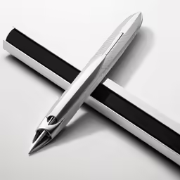 an image of a black and white pen