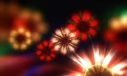a flower shaped object with many flowers