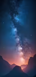 stars in the night sky with many clouds