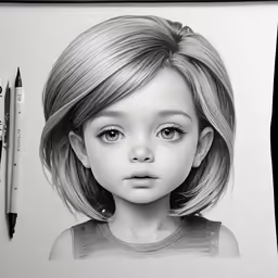 the little girl with blonde hair is shown
