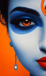 a woman is posing for an artistic advertisement