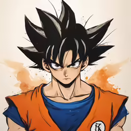 a drawing of dragon ball super broly