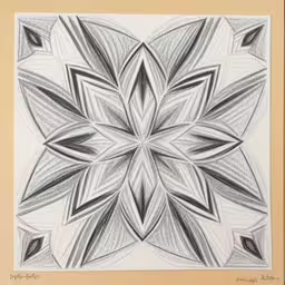 drawing with graphite on paper with white paper,a drawing of a flower that looks like it has been folded over and has a long,