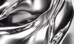 abstract silver wavy shapes are pictured here