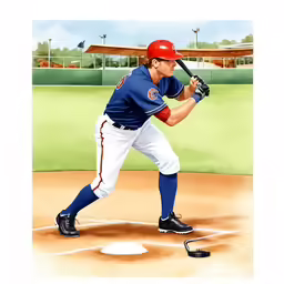 a baseball player is taking a swing at a ball