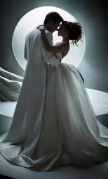 the image of a couple dressed up in costume