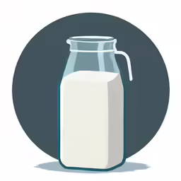 a glass jar filled with a white substance