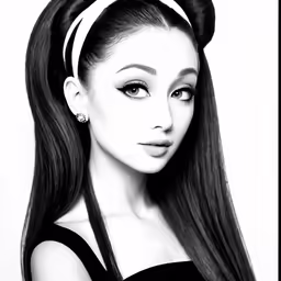 the beautiful young woman has long hair and is wearing black top