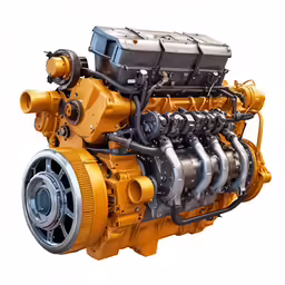an image of a large yellow engine