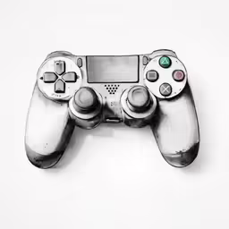 a drawing of a video game controller