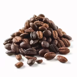 there is a pile of coffee beans
