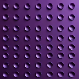 a purple cell phone wall with round holes