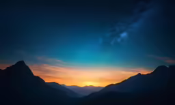 an image of the sky from high in the mountains