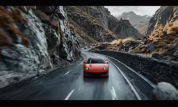 a very cool looking car on the road