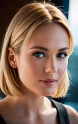 a very cute blond lady with very nice hair