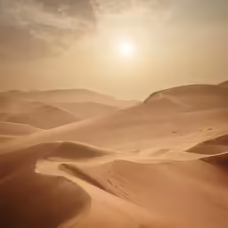 the sun setting behind the mountains in the desert