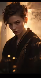 a young woman in an old looking geisha costume