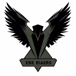 an logo of a pair of wings with the words, fire blazings on it