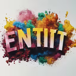 an artistic photograph of the word entitt