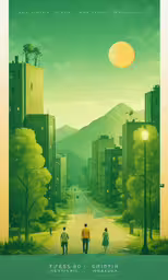 the poster for an upcoming movie, looking down the road,the back side of an image of a movie poster