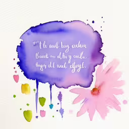 a painting with an inscription on it that reads it