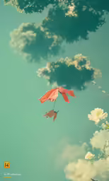 a woman holding an umbrella over a pond