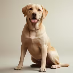 this is a dog sitting on the floor and smiling