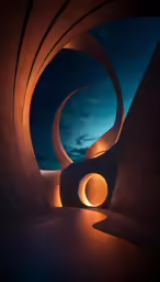 a very nice art building that looks like a portal