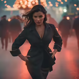 a woman with her hands on her hips and arms on her hips