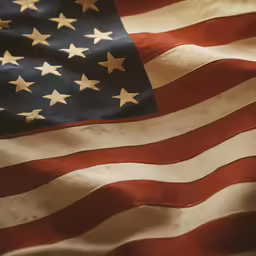 a american flag with gold stars and a black border