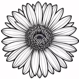 an abstract image of a daisy,an abstract sunflower with an interesting center design