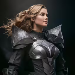 the woman dressed as queen of steel