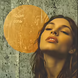 a woman is standing in front of a backdrop