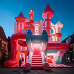 there is an interesting design at the entrance to this event